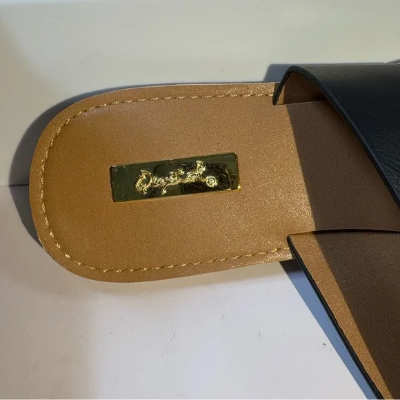 Qupid Cow Print Slide Sandals size 8.5 - Picture 7 of 9